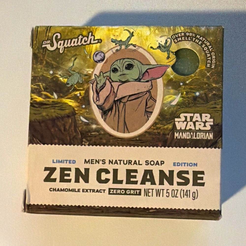 Dr. Squatch Star Wars Mandalorian Zen Cleanse Soap Bar Chamomile 5 oz Men